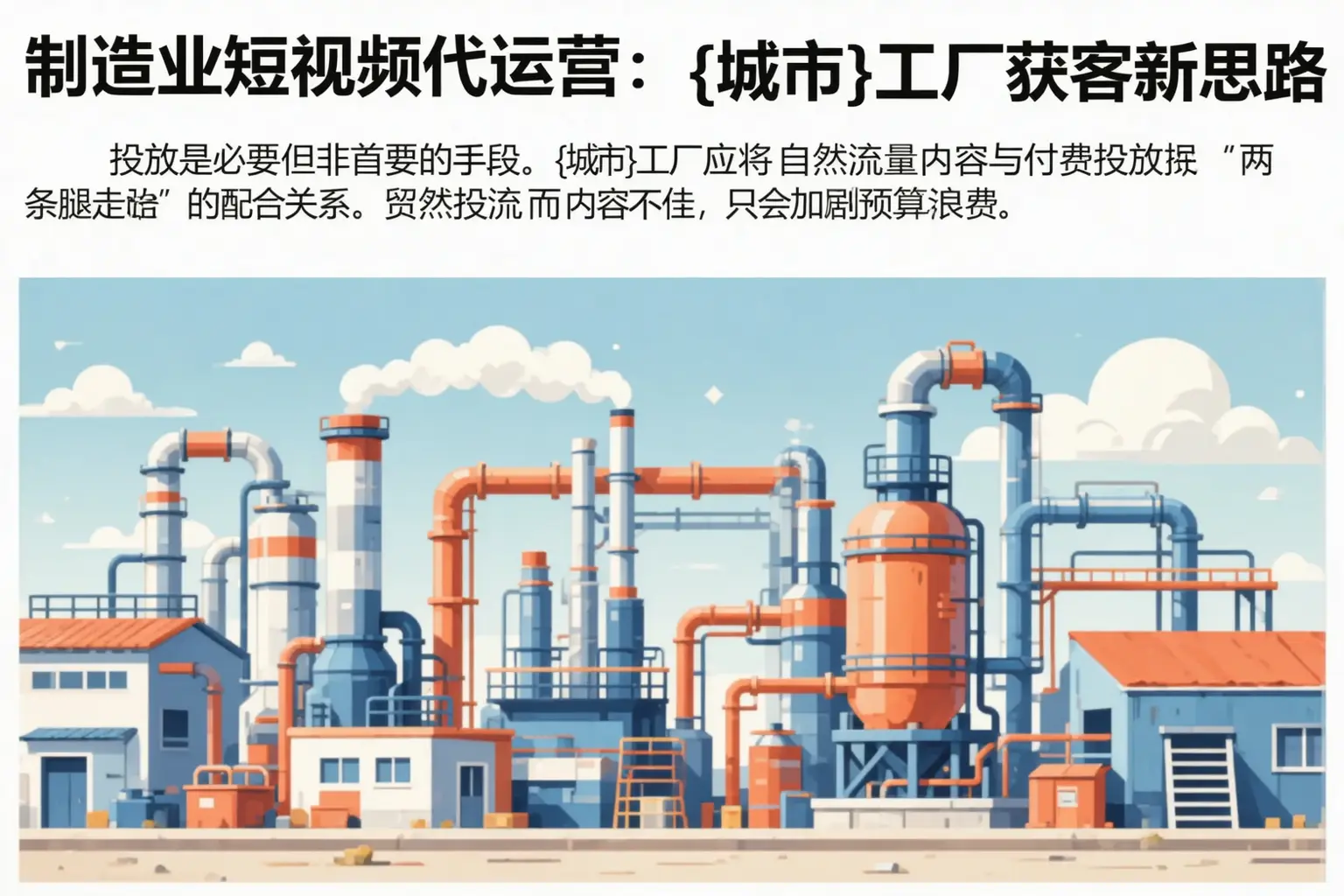 制造业短视频代运营：东乡族自治县工厂获客新思路
